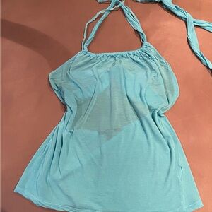 HUGO BOSS Blue Halter Top